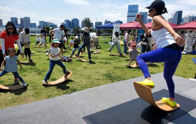 晴海ふ頭公園でダスブレットレッスン！