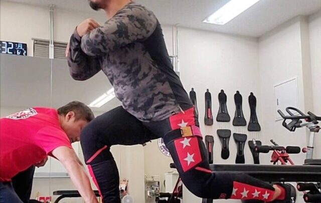 新日本プロレス鷹木信悟選手ご来店★IWGP世界取りに向けてトレーニング！