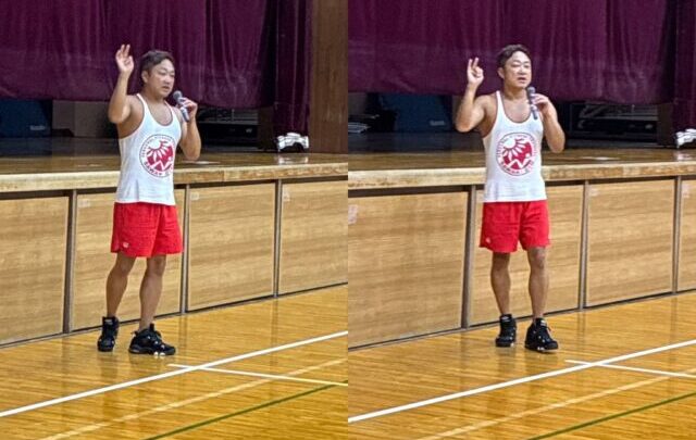 藤中学校で体幹トレーニング講演★スポーツの土台は「正しく動ける身体」